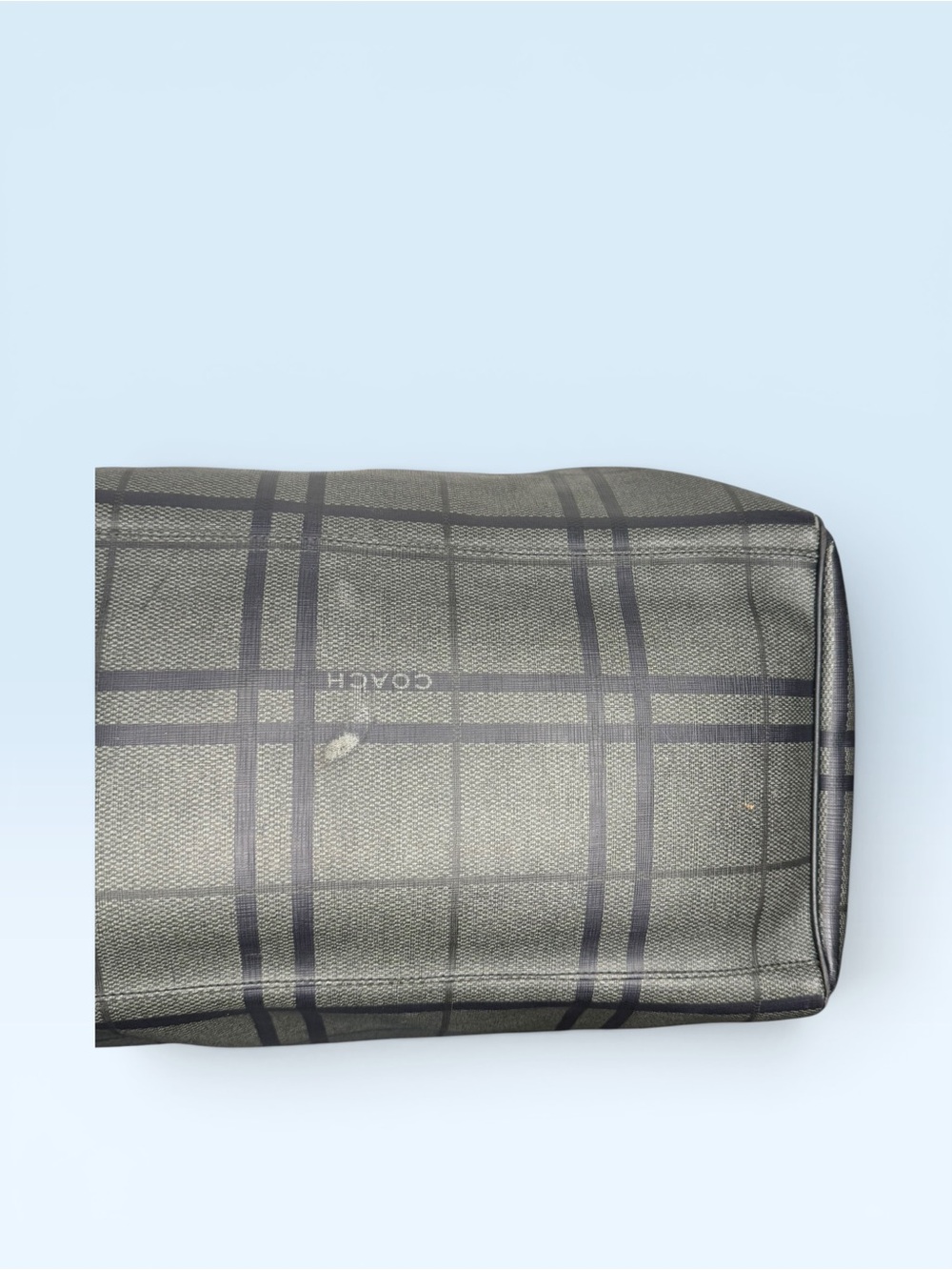 Coach Duffle Black Gray Weekender - Picture 10 of 13